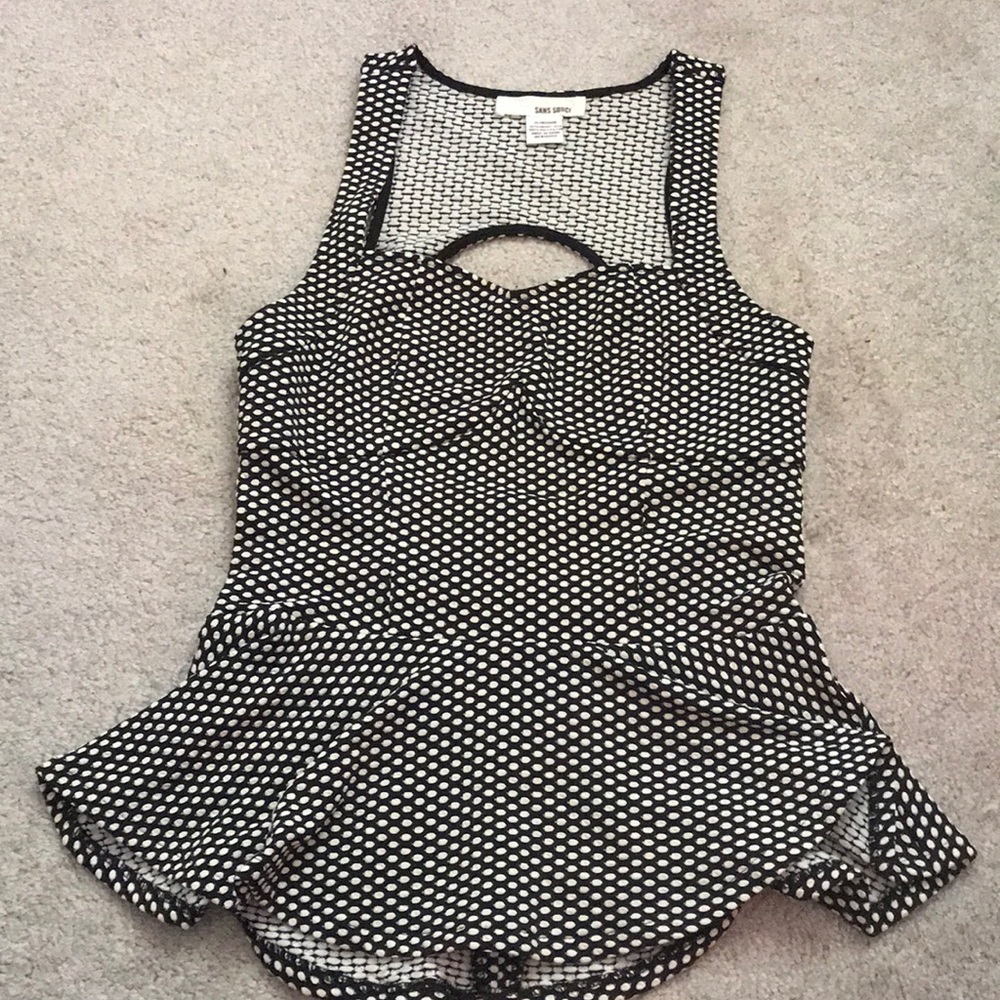 Black and white tank